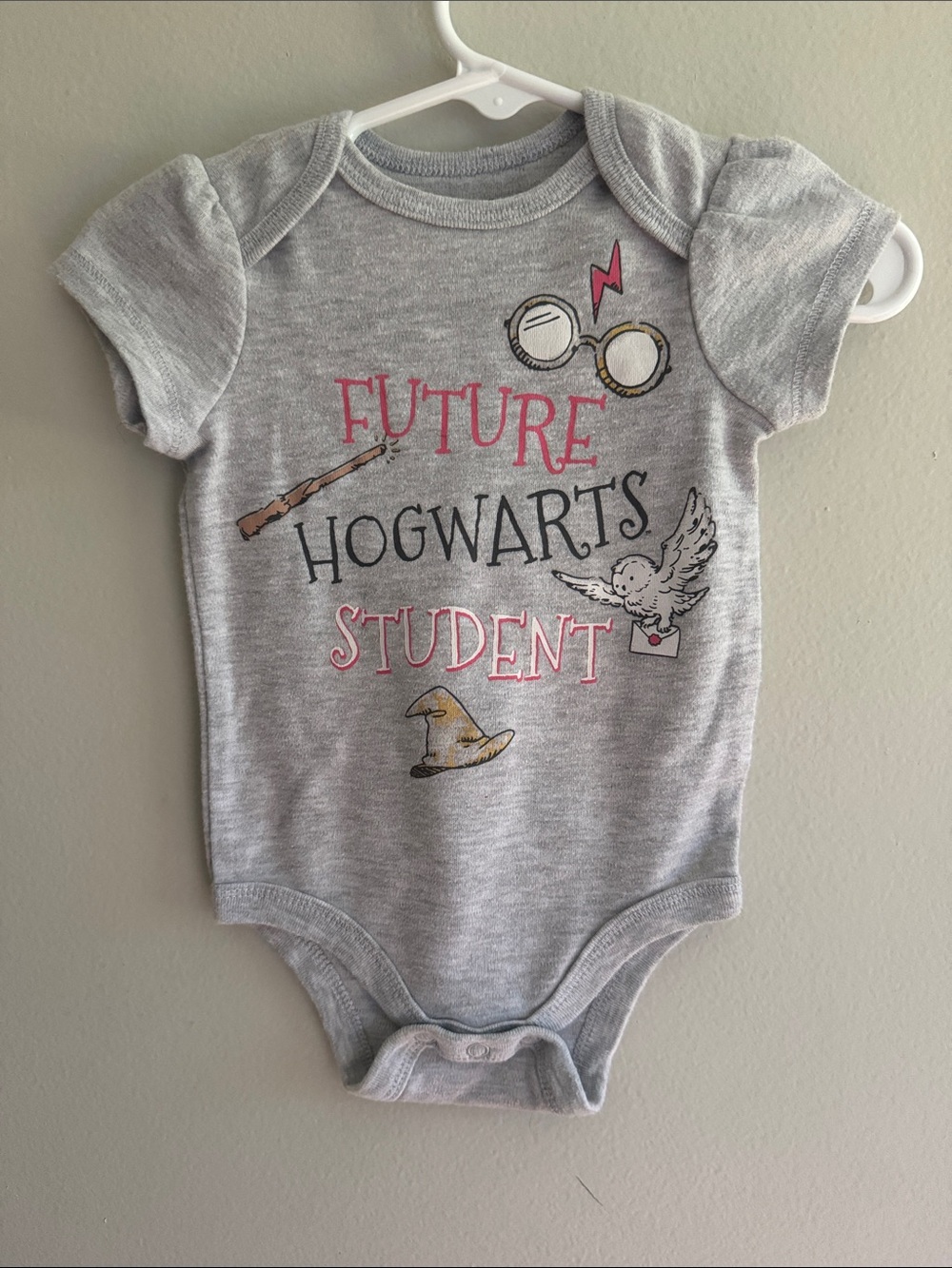 Gray "Future Hogwarts Student" Baby Bodysuit